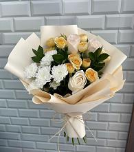 Букет цветов из:  Розы и Хризантемы в Чистеньком