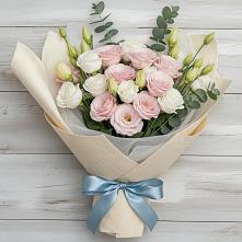 Букет цветов из:  Лизиантусы в Чистеньком