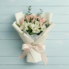 Букет цветов из:  Альстромерии в Чистеньком
