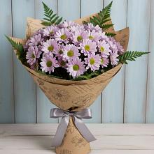 Букет цветов из:  Хризантемы #REPLACE_PRED# Чистеньком