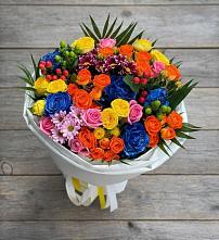 Букет цветов из:  Розы и Хризантемы #REPLACE_PRED# Чистеньком