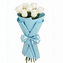 Букет 7 белых роз Проуд в Чистеньком