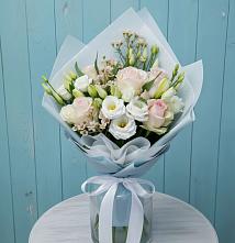 Букет цветов из:  Розы и Лизиантусы в Чистеньком