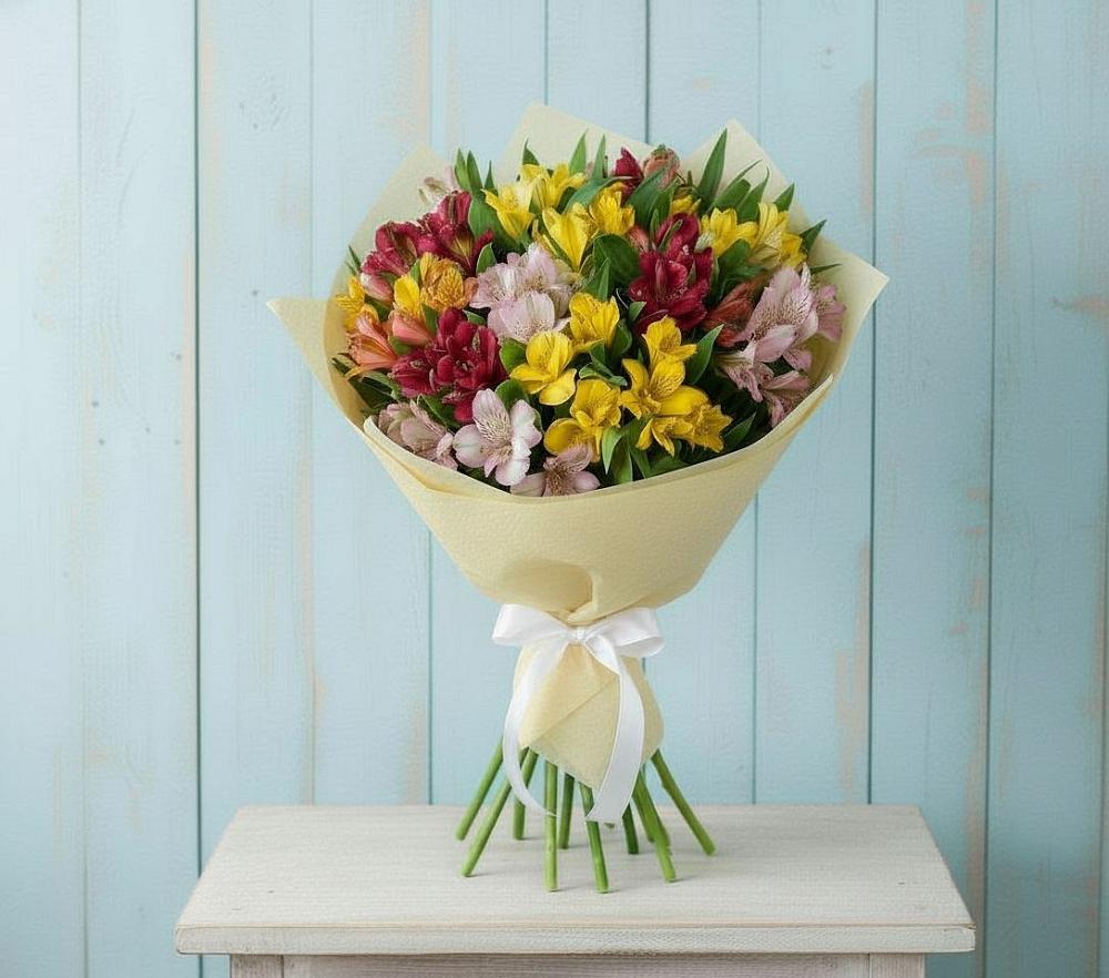 Букет цветов из: Альстромерии в Чистеньком