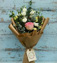 Букет цветов из:  Розы и Лизиантусы #REPLACE_PRED# Чистеньком