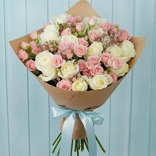 Букет цветов из:  Розы #REPLACE_PRED# Чистеньком